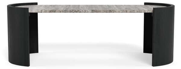 Masuta de cafea Zafra, Gri, 42x125x60 cm
