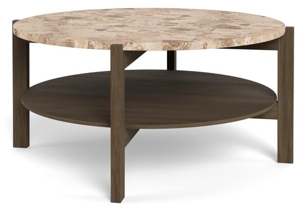 Masuta de cafea Dorsett V2, Maro, 40x80x80 cm