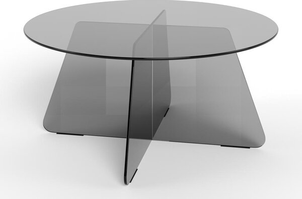 Masuta de cafea Samos, Gri, 40x80x80 cm