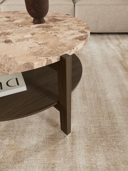 Masuta de cafea Dorsett V2, Maro, 40x80x80 cm