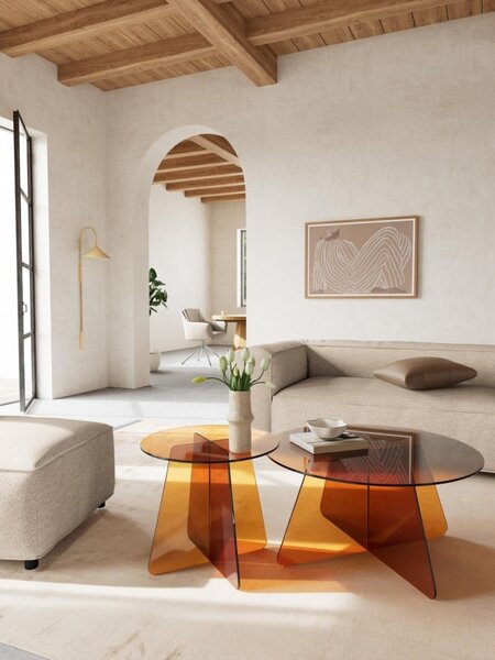 Masuta de cafea Samos, Maro, 40x80x80 cm