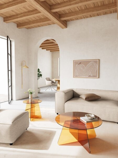 Masuta de cafea Samos, Maro, 40x80x80 cm