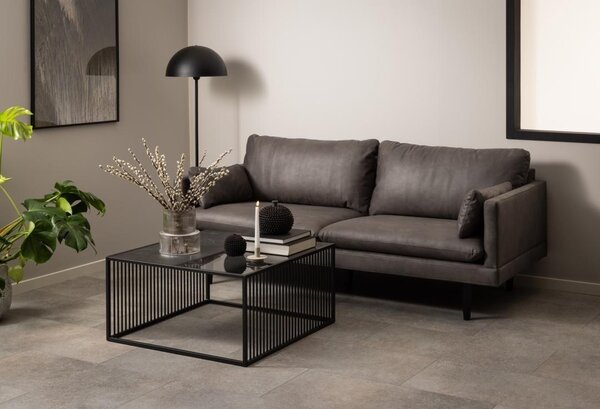 Masuta de cafea Strington, Negru, 40x80x80 cm