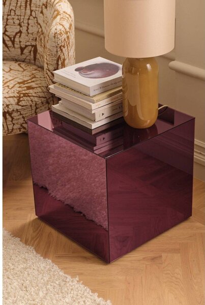 Стъклена странична масичка 45,5x45,5 cm Cube – Ellos Home