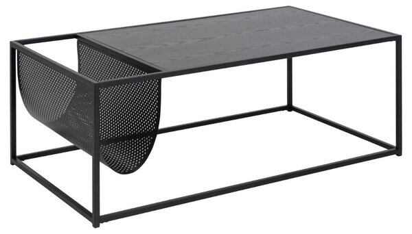 Masuta de cafea Seaford, Negru, 40x110x60 cm