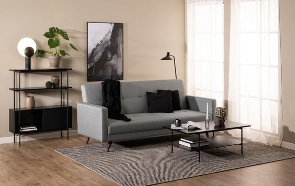 Masuta de cafea Angus, Negru, 40x115x60 cm