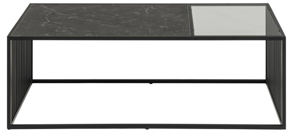 Masuta de cafea Strington, Negru, 40x120x60 cm
