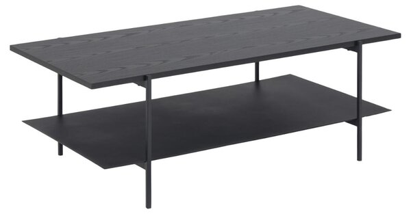 Masuta de cafea Angus, Negru, 40x115x60 cm