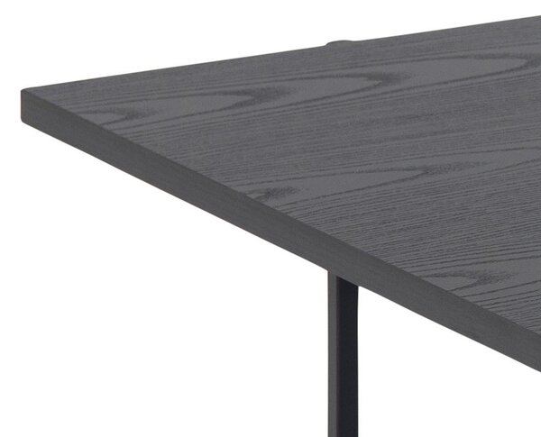 Masuta de cafea Angus, Negru, 40x115x60 cm