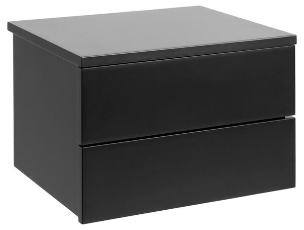 Noptiera Avignon, Negru, 24.6x37x32 cm