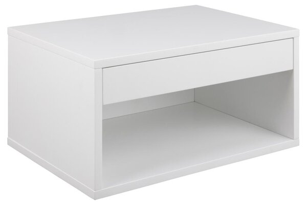 Noptiera Cholet, Alb, 24.5x50x35 cm