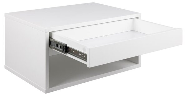 Noptiera Cholet, Alb, 24.5x50x35 cm
