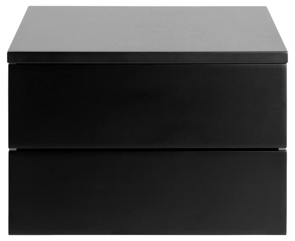 Noptiera Avignon, Negru, 24.6x37x32 cm