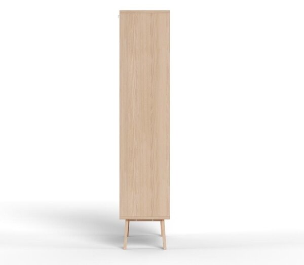 Dulap cu vitrina Lamberth, Alb, 180x90x35 cm