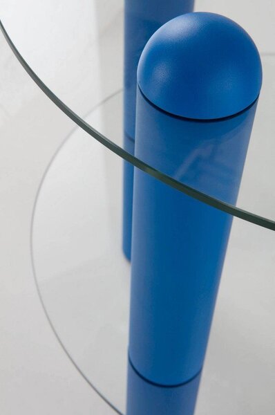 Стъклена кръгла странична масичка ø 48 cm Egan – Jotex