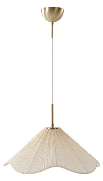 Кремаво текстилно висящо осветително тяло ø 50 cm Lunaria – Jotex