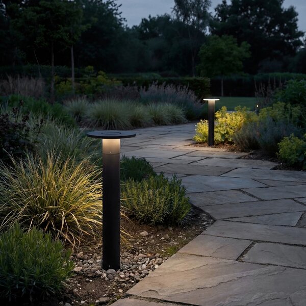 Arcchio LED осветление за пътеки Tovio, височина 65 cm, антрацит, Черен, Алуминий, Модерен