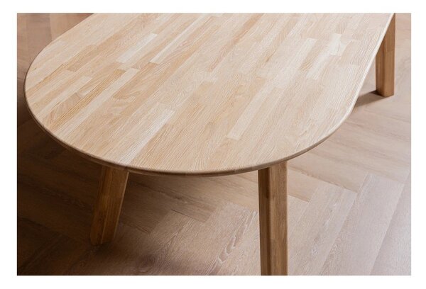 Трапезна маса от масивен дъб 90x220 cm Tablo – WOOOD