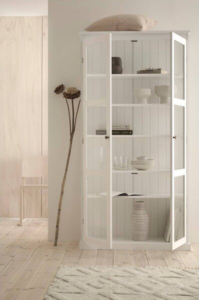 Бяла витрина от МДФ 98x193x34 cm Wilma – Ellos Home