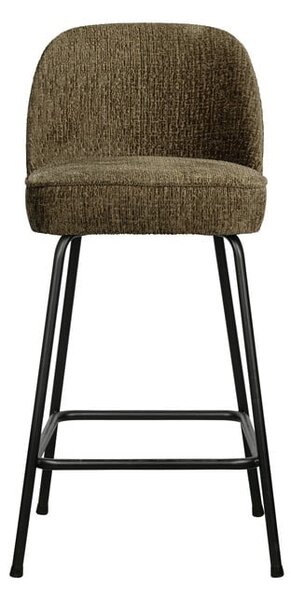 Кадифен бар стол в цвят каки (височина на седалката 64 cm) Vogue – WOOOD