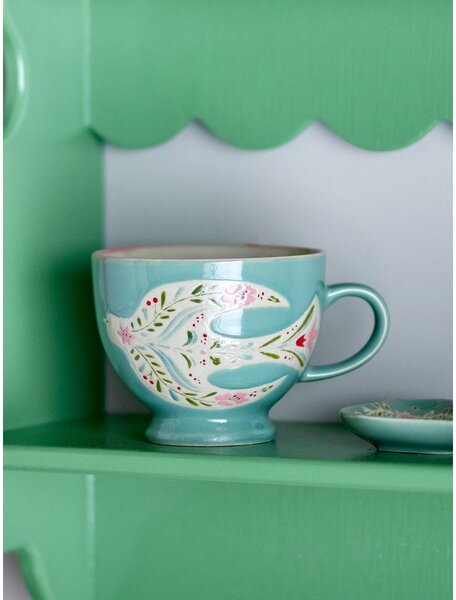 Зелени керамични чаши в комплект 4 бр. 400 ml Rosalynde – Bloomingville