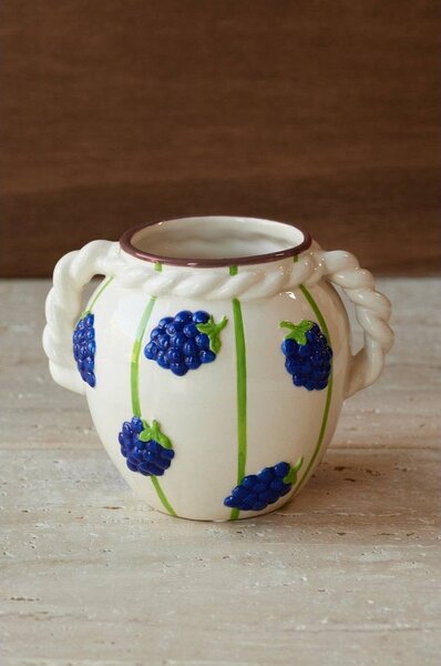 Бяла ваза (височина 13 cm) Berries – Ellos Home