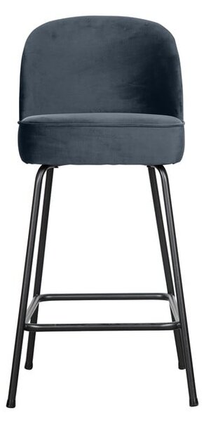 Син кадифен бар стол (височина на седалката 64 cm) Vogue – WOOOD