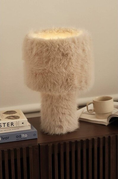 Кремава текстилна настолна лампа (височина 46 cm) Fay – Ellos Home