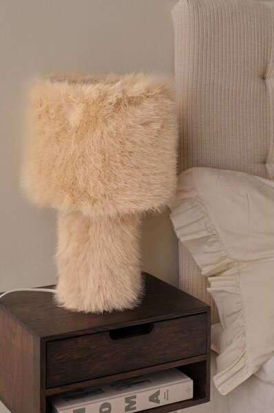 Кремава текстилна настолна лампа (височина 46 cm) Fay – Ellos Home