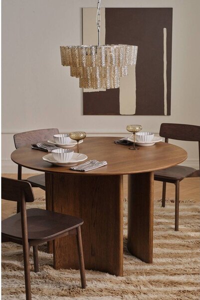 Кръгла трапезна маса от декор от дъб ø 120 cm Trillving – Ellos Home