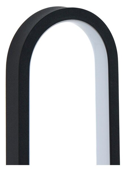 Матово черно метална LED затъмняваща се подова лампа (височина 130 cm) Loop – Ellos Home