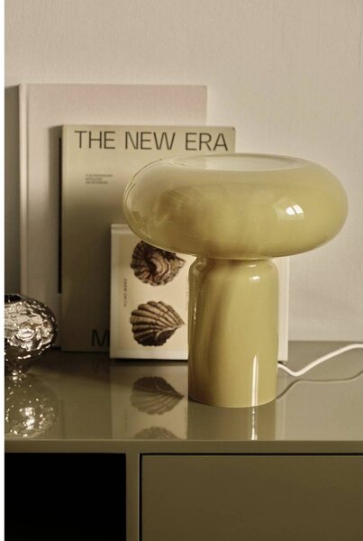 Стъклена настолна лампа в цвят каки (височина 28 cm) Aurora – Ellos Home