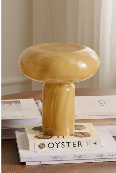 Стъклена настолна лампа в цвят каки (височина 28 cm) Aurora – Ellos Home