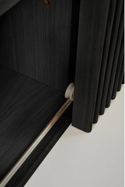 Черен комплект за коридор от декор от ясен 110x120x40 cm Sion – Jotex