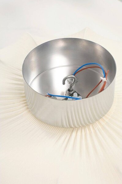 Кремаво текстилно осветително тяло за таван ø 50 cm Pion – Jotex