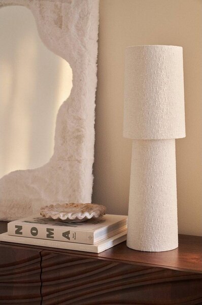 Бяла настолна лампа от букле (височина 58 cm) Philo – Ellos Home