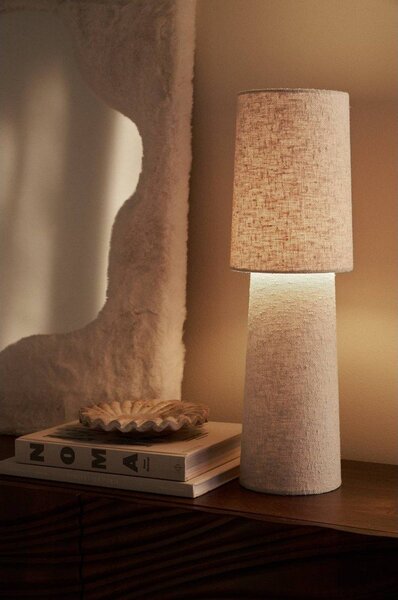 Бяла настолна лампа от букле (височина 58 cm) Philo – Ellos Home