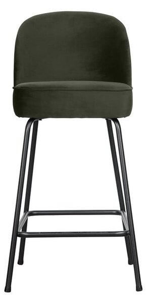 Тъмнозелен кадифен бар стол (височина на седалката 64 cm) Vogue – WOOOD