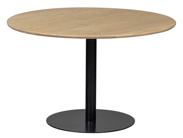 Кръгла трапезна маса с дъбова дървена плоскост ø 120 cm Tablo – WOOOD