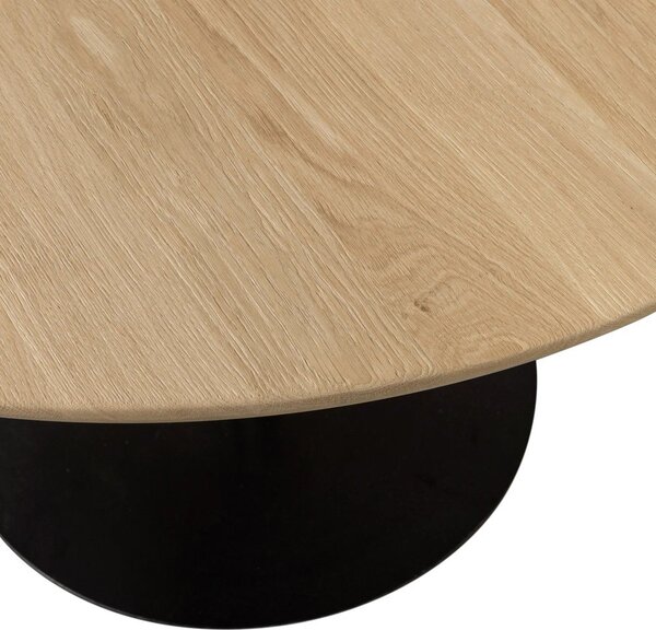 Кръгла трапезна маса с дъбова дървена плоскост ø 120 cm Tablo – WOOOD