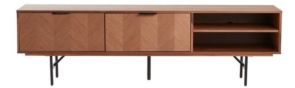 Маса за телевизор от декор от орех в тъмно естествен цвят 180x51x40 cm Duvberg – Jotex