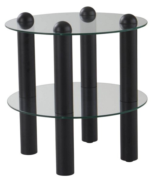 Стъклена кръгла странична масичка ø 48 cm Egan – Jotex