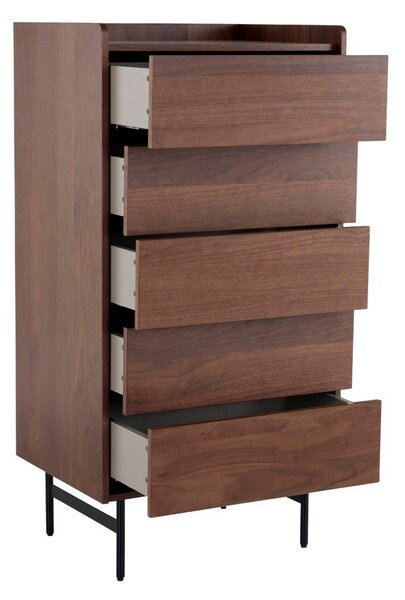 Скрин от декор от орех в тъмно естествен цвят 60x118,5x45 cm Örgryte – Jotex