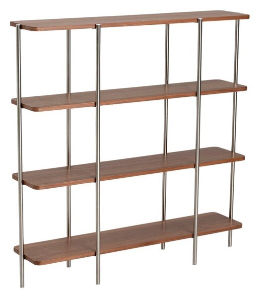 Стелаж от декор от орех в тъмно естествен цвят 120x120x30 cm Lyllo – Ellos Home