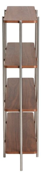 Стелаж от декор от орех в тъмно естествен цвят 120x120x30 cm Lyllo – Ellos Home