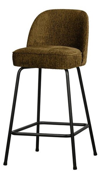 Кадифен бар стол в бронзов цвят (височина на седалката 64 cm) Vogue – WOOOD