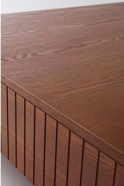 Тъмнокафява масичка за кафе от МДФ 90x90 cm Furuvik – Jotex
