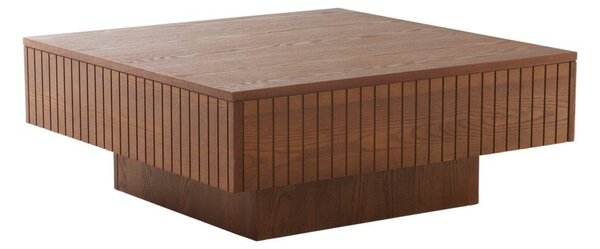 Тъмнокафява масичка за кафе от МДФ 90x90 cm Furuvik – Jotex