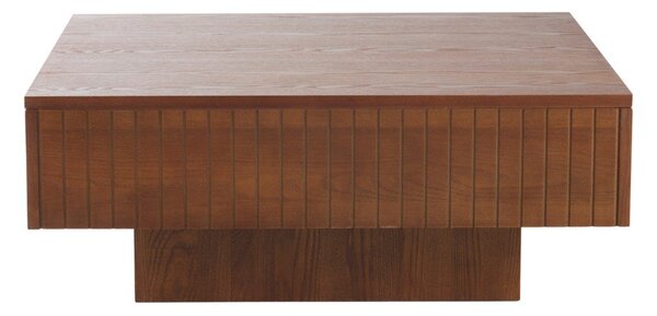 Тъмнокафява масичка за кафе от МДФ 90x90 cm Furuvik – Jotex