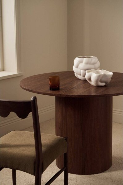 Кръгла трапезна маса от декор от орех ø 110 cm Week – Ellos Home